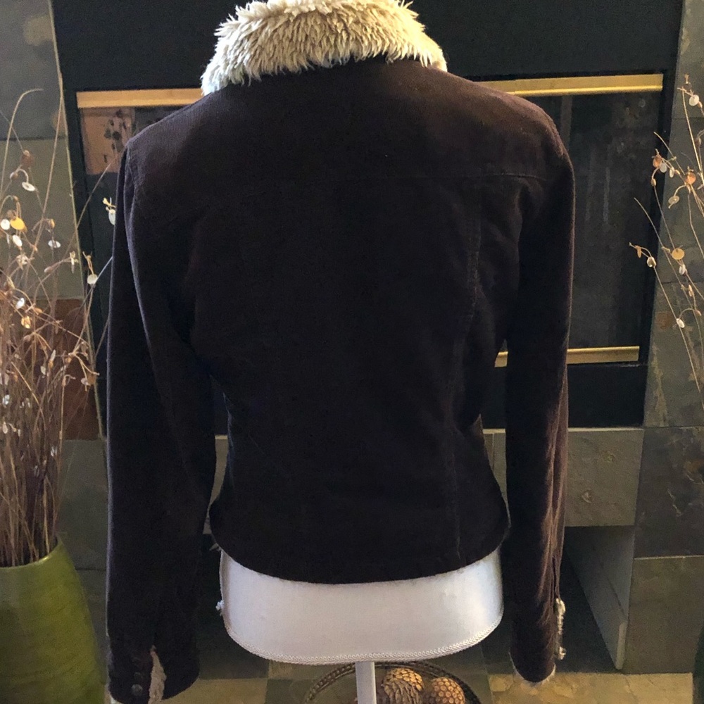 Brown Crop Mid-Weight Fall Jacket - image 2
